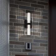 udendørs LED-væglampe FAYTON, sort, højde 36 cm metal IP44