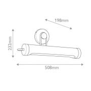 Væglampe WYNWOOD, bronze, bredde 51 cm, metal, 2 x E27