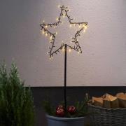 Spiky LED-dekostjerne til udendørs brug, batteri