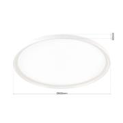 LED-loftlampe GAMMA, Ø 60 cm, hvid, fjernbetjening, CCT dæmpbar