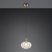 Hængelampe Elvezia, klar, Ø 26 cm, glas, E27