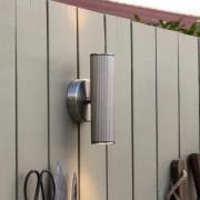 Globen Lighting væglampe Hubble, stål, højde 21 cm, IP44
