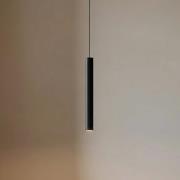 Lindby LED-pendellampe Lumaro, sort, 27 cm, 48 V, dæmpbar