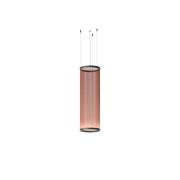 Vibia LED-hængelampe ARRAY rødbrun 113x37 cylinder 927 dæmpbar