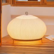 Vibia LED-gulvlampe KNIT, 51 x 65 cm, beige, tekstil