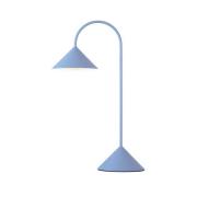 FRANDSEN LED-batteridrevet bordlampe Grasp, lyseblå, højde 47 cm