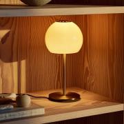 FRANDSEN Bordlampe Ball Glass, ravfarvet, glas, 37 cm, E14