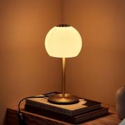 FRANDSEN bordlampe Ball Glass, sandgrå, glas, 37 cm, E14