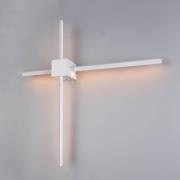 LED-væglampe Cassino, hvid mat, bredde 67 cm, metal