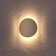 Briale udendørs LED-væglampe, sandfarvet, højde 20 cm, metal