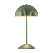 Bordlampe Zin, grøn, jern, højde 35,5 cm, G9