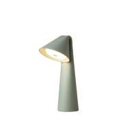 FRANDSEN LED-batteridrevet bordlampe Ami, grøn, 32 cm, dæmpbar