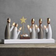 Krubba vinduesstage, 5 lyskilder