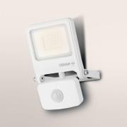 OSRAM udendørs spotlampe ENDURA FLOOD, hvid, sensor 20 W 830 IP44