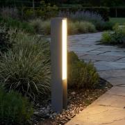 Lucande LED-sokkellampe Teerk, højde 50 cm, antracit, IP65