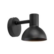 udendørs LED-væglampe Nubi, sort, IP44, dæmpbar, stål