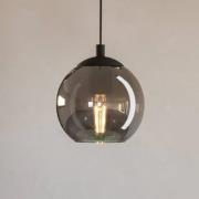 Hængelampe Ariscani, røggrå, Ø 20 cm, glas, E27