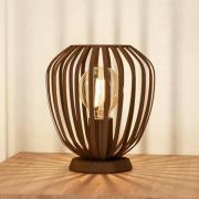 Bordlampe Espinal, børstet bronze, højde 23 cm, metal E27