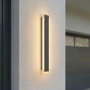 Lucande udendørs LED-væglampe Ilora, sort, 60 cm, CCT, IP65