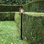 Vejlampe KELSEY, sort, højde 104 cm, metal, IP44, E27