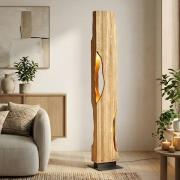 Lucande gulvlampe Tarry, træ, højde 137 cm, 4 x E27