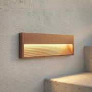 Lucande LED-vægindbygningslampe Trevin, 40 cm, IP65, aluminium