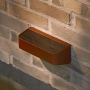 Marcellio udendørs LED-væglampe til vægmontering, brun, med sensor, IP...