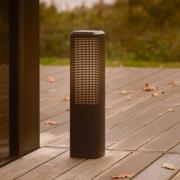 Sokkellampe Sidara 45 Seaside, sort, aluminium, IP44, E27