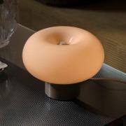 Bordlampe Malti, glas, beige, Ø 27,5 cm, E27