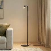 Gulvlampe Nex, sort, metal, højde 140 cm, GU10