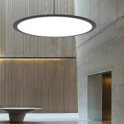 LED-hængelampe Grande, sort, Ø 60 cm, metal, CCT