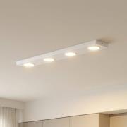 Loftlampe Hero, hvid, 4 lyskilder, 75 x 12 cm, metal, GX53