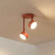 Loftspot Nemo, 2 lyskilder, rød, bevægelig, GX53