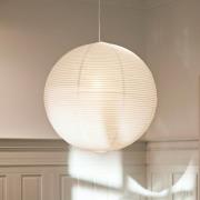 HAY lampeskærm, Ø50 cm, hvid, papir/bambus