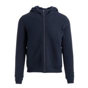 Vinter Fleece Hætte Lynlås Sweatshirt