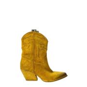 Citron Suede Texano Cowboy Støvler