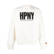 Hvid Sort Crewneck Sweater