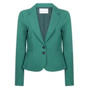 Grøn Teknisk Jersey Blazer