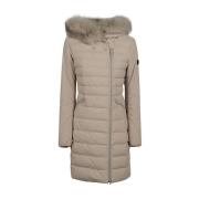 Beige Seriola Hættetrøje Parka