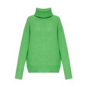 Ribstrikket Turtleneck Sweater