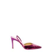 Magenta Paillet Slingback Sandal