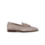 Flavio Taupe Scamosciato Tassel Loafers