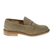 Beige Ruskind Mokkasiner Loafers