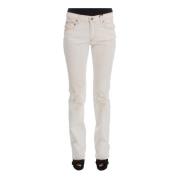 Hvide Bootcut Jeans