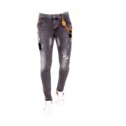 Jeans med Splatter - 1034