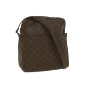 Brugt Brunt Lærred Louis Vuitton Skuldertasker