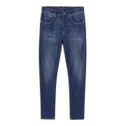 Italienske Slim Fit Jeans i Denim