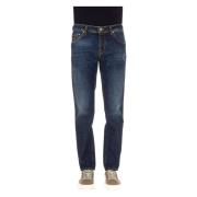 Luksus Denim Jeans med Sartoriale Detaljer