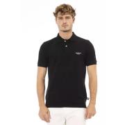 Moderne Sort Polo Shirt med Broderi