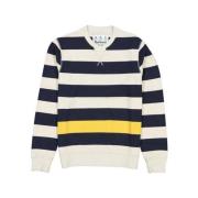 Marine Stribe Crew Sweatshirt